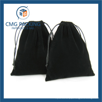 China Supplier Travel Custom Drawstring Velvet Jewelry Bag (CMG-Velvet bag-004)